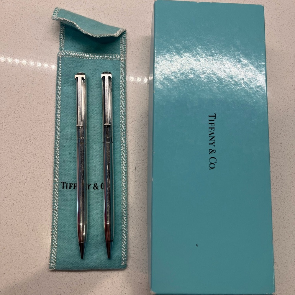 Tiffany Silver Pen and Pencil Set